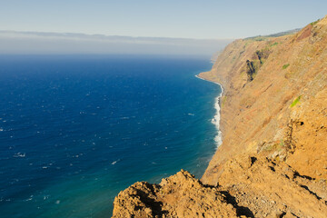 Dramatic landscape at the coastline of Madeira, Portugal, Europe