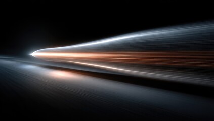 Abstract speed trail, light streaks