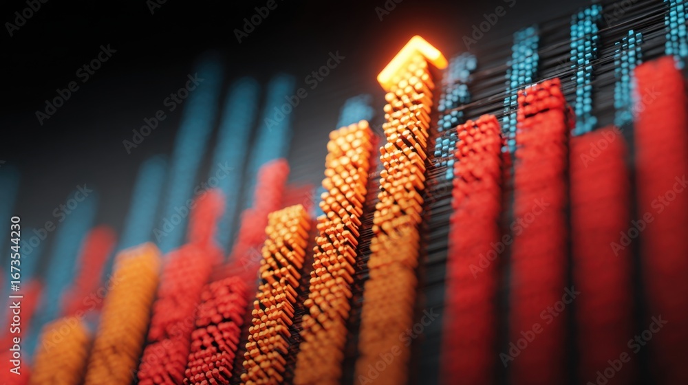 Aufkleber lit candle displayed on a colorful background representing high-low compression tracker in a dynamic