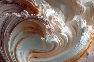 Swirling pastel cream texture abstract