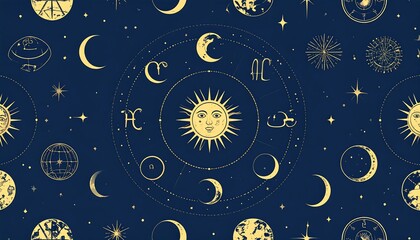 Celestial pattern, cosmic symbols