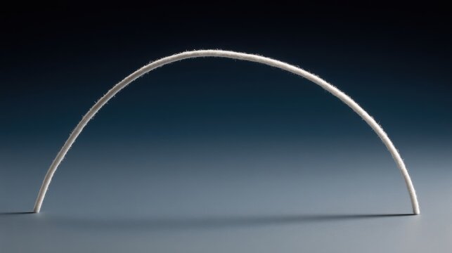 Curved arch illustrating the inflation expectation curve as an elegant slope in economic data visualization concepts