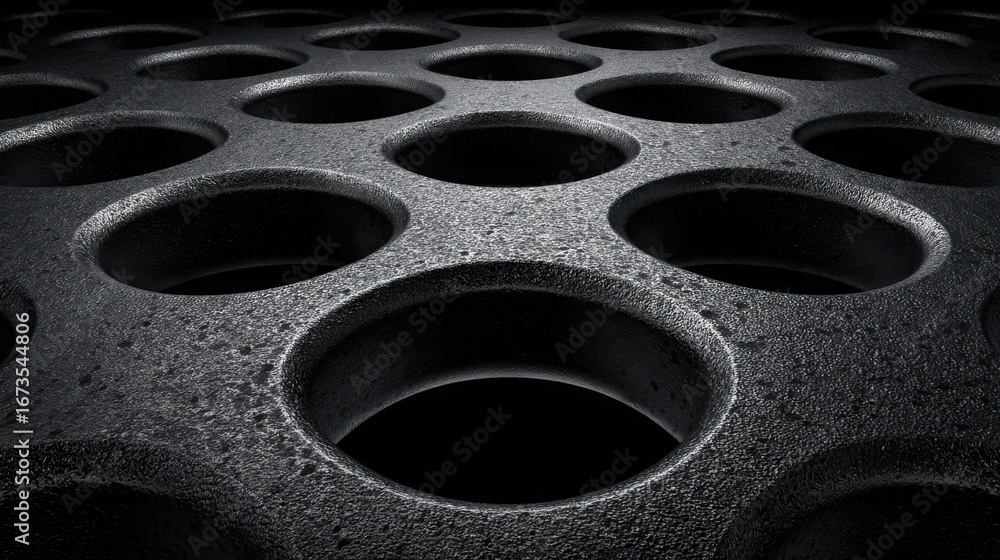 Poster black and white background featuring an abstract inflation hedging grid icon concept visual matrix d