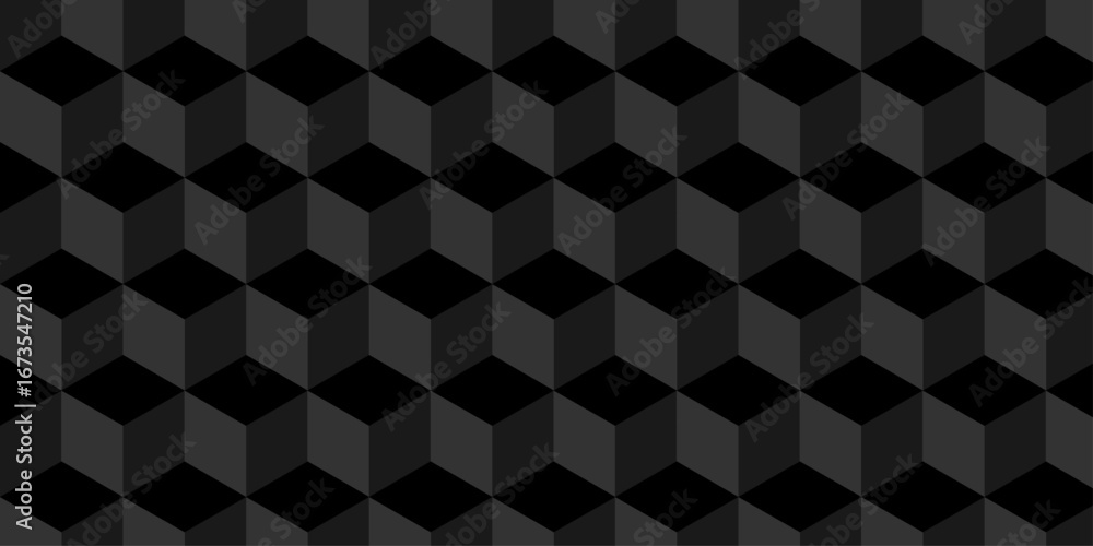 Poster illustration squares seamless geometric pattern with cubic shapes. abstract geometric triangle backg