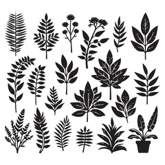 field silhouette Background material, Flowering plant