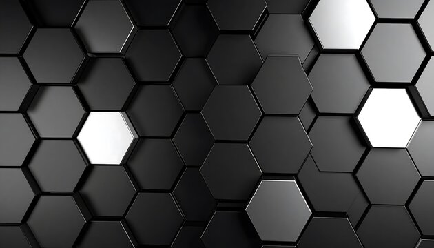 Abstract hexagonal background