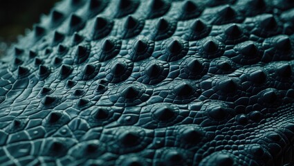 Obraz premium Close-up of textured dinosaur skin with scales and wrinkles.