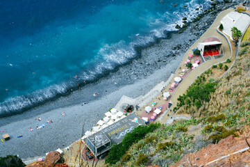 Dramatic landscape at the coastline of Madeira, Portugal, Europe