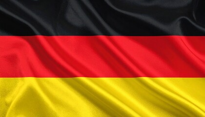 Germany national flag with horizontal black, red, and gold stripes—symbol of unity, democracy, and national pride.