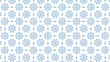 Seamless geometric snowflake pattern vector. Elegant winter ice crystal design, perfect for textile, wallpaper, wrapping paper, and digital backgrounds.