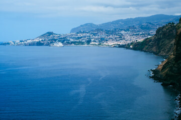 Dramatic landscape at the coastline of Madeira, Portugal, Europe
