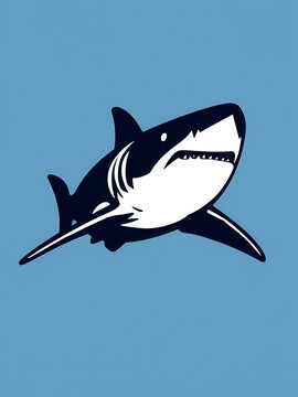 Shark Silhouette Vector Graphics