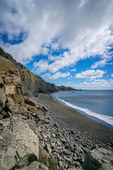Nature’s raw beauty, volcanic stones, black sand, and the deep blue sea of Iceland