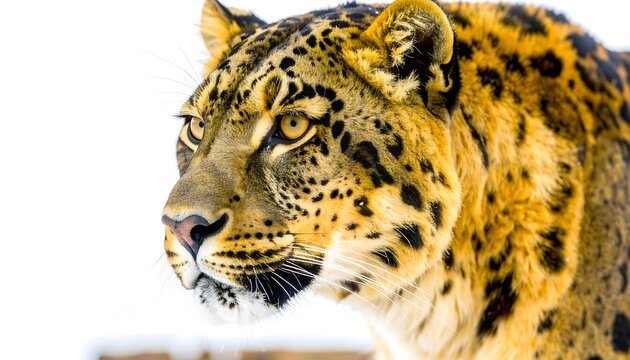 Close-up of a leopard in profile
