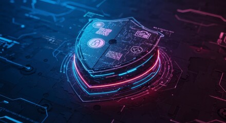 Fiber optic background with light spots and electronic circuit board  Digital technology, data, and currency concepts are connected