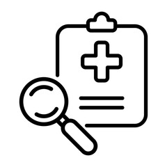Clinical Study Icon Vector Illustratio, White Background