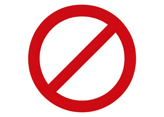 Fototapeta premium Do not enter sign on white background