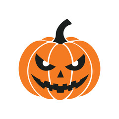 Scary Halloween Jack-O-Lantern Vector