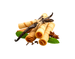 Yellow candy bar on white background