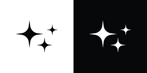 Shine icons, emblem logo or badge designs.