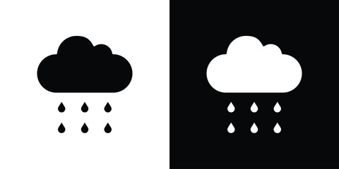 Rainy icons, emblem logo or badge designs.