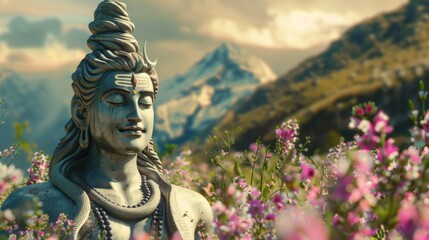 Giant Lord Shiva Statue in Enchanted Valley