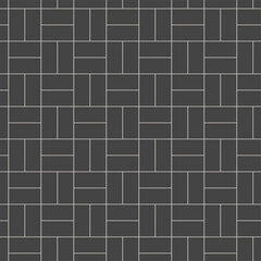 Floor tile dark background. Geometric seamless pattern. Vector