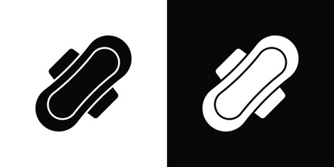 Feminine hygiene pad icons, emblem logo or badge designs. © Witty