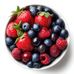 Obraz premium strawberries and blueberries