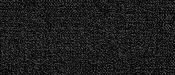 Black fabric with a pattern of dots. fabric is very textured and has a lot of detail. Black texture background for web banner page template design