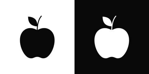 Apple icons, emblem logo or badge designs.