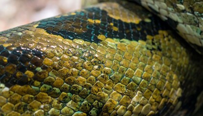 Close-up of a snake's skin texture
