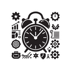Alarm Clock Business Productivity Icon