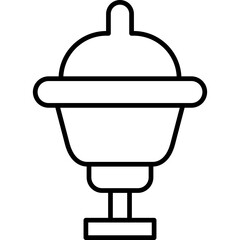 Oil Lamp Icon Vector Element