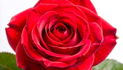 Close-up of a vibrant red rose