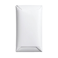 Top view of white blank doner kebab paper packaging Isolated on transparent or white background