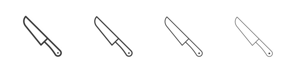 knife icon symbol. Vector isolated illustration.