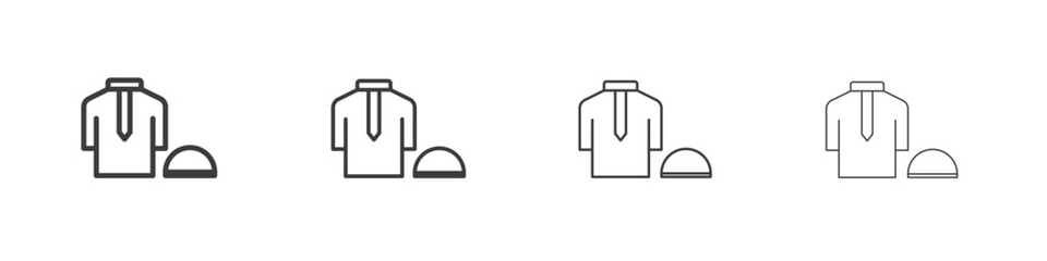 Ramadan clothes icon symbol. Vector isolated illustration.
