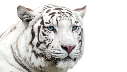 Close-up of a white tiger