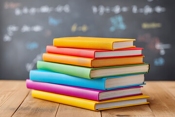 Juxtaposition of academic rigor and playful supplies, juxtaposition enhanced by warm wood tones, juxtaposition symbolizing holistic learning