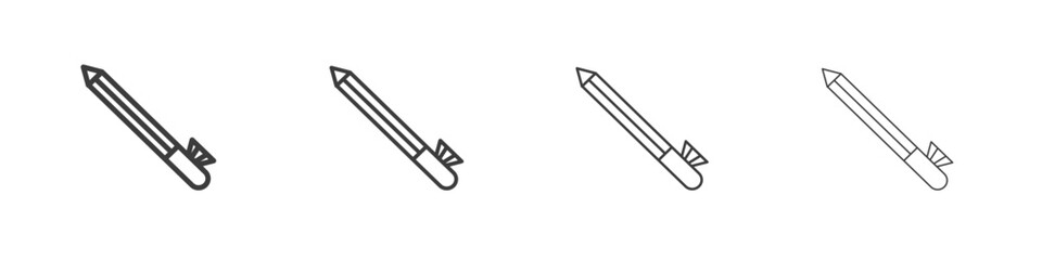 Eyeliner icon symbol. Vector isolated illustration.