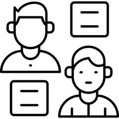 Friends Icon Vector Element