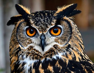 Close-up of an owl's face (1)
