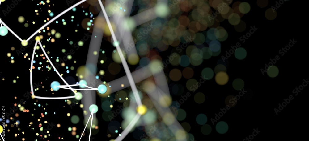 Poster download this vibrant abstract image of interconnected nodes and lines, perfect for tech, science, o