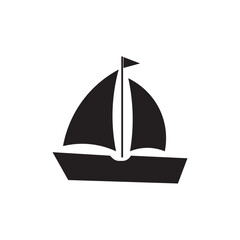 Sail boat logo silhouette vector design, sail boat logo icon silhouette, sailboat sailing ship logo vector illustration, sailboat and sailing ship vector silhouette logo design on white background