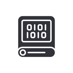 Representation Of Data Storage With Binary Code Symbolizing Information Technology  Processes