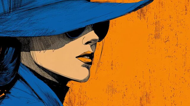 Concept of a woman as a secret agent entangled with the mafia, portrayed as a contract killer.