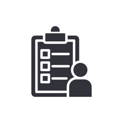 Fototapeta premium Minimalist Depiction Of A Clipboard Symbolizing Task Management Or Personal Checklist