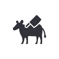 Stylized Equine Illustration With Geometric Form On Back Side Representing Intervention