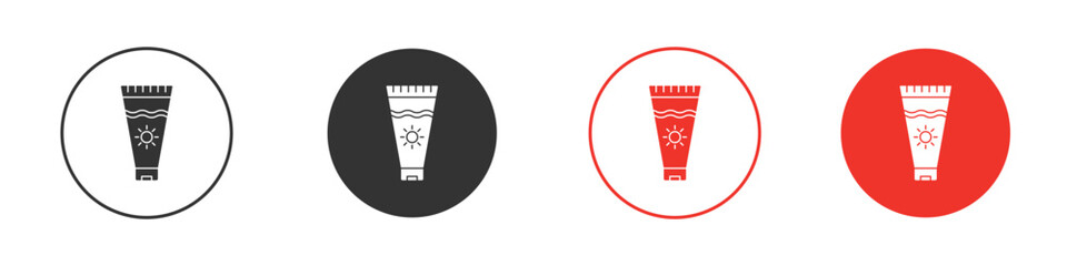 Suntan cream icon symbol for your website design, logo, app, UI.